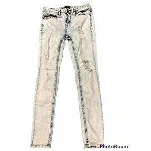 Uh denim light wash slim skinny low waist jeans  Sz 30